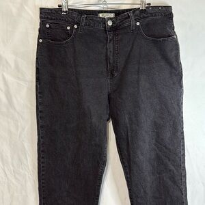 Madewell Black curvy 90s straight jeans size 33